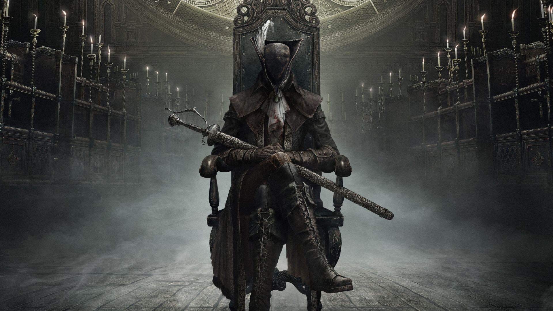 Lady Maria sitting in a chair.