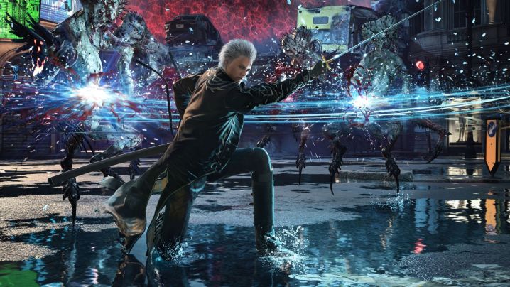 Ray tracing showcase in devil may cry 5.