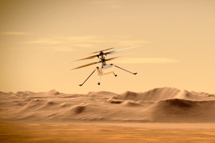 Helicóptero Ingenuity de la NASA.