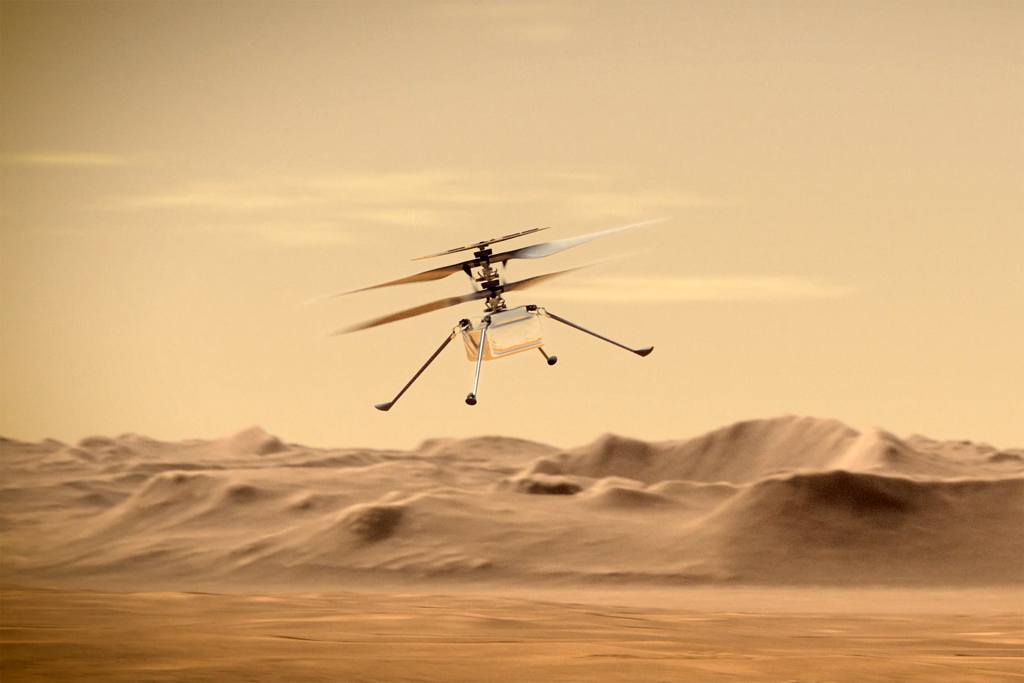 NASA’s Mars helicopter takes longest flight since lengthy
layoff