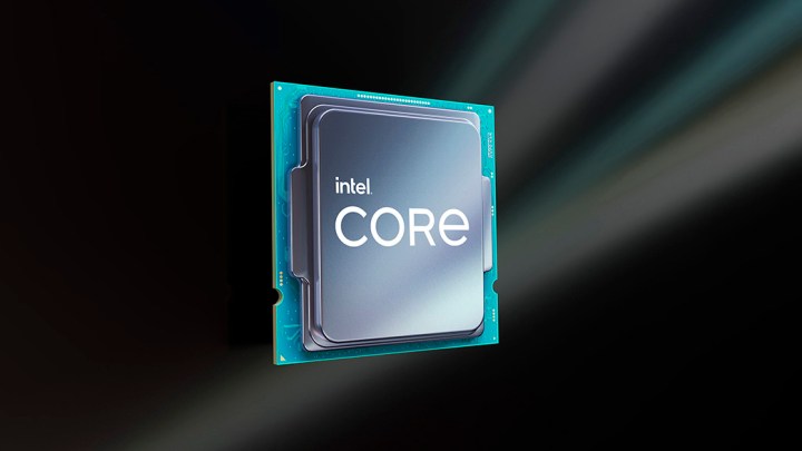 Promotional image of an Intel Core desktop processor.
