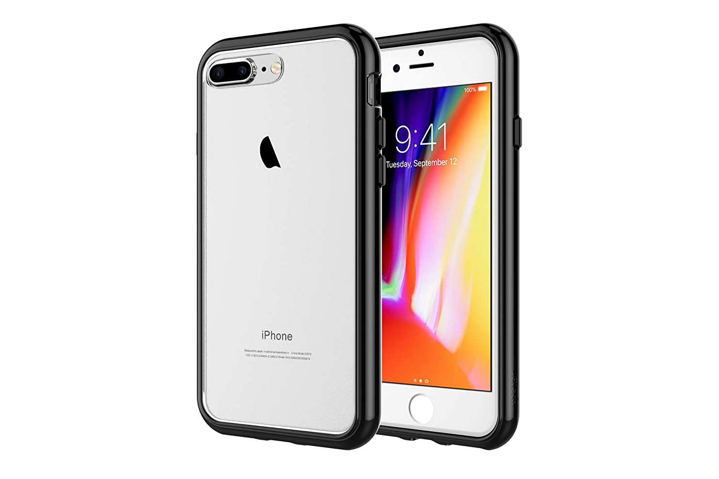 Silky-Soft Touch Full-Body Protective Case Shockproof Cover with Microfiber Lining 5.5 Inch Black iPhone 8 Plus JETech Silicone Case for iPhone 7 Plus 
