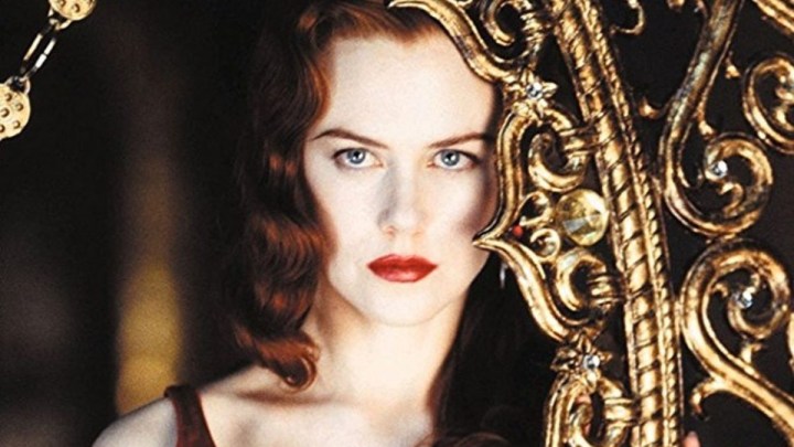 A close-up of Satine looking serious in Moulin Rouge