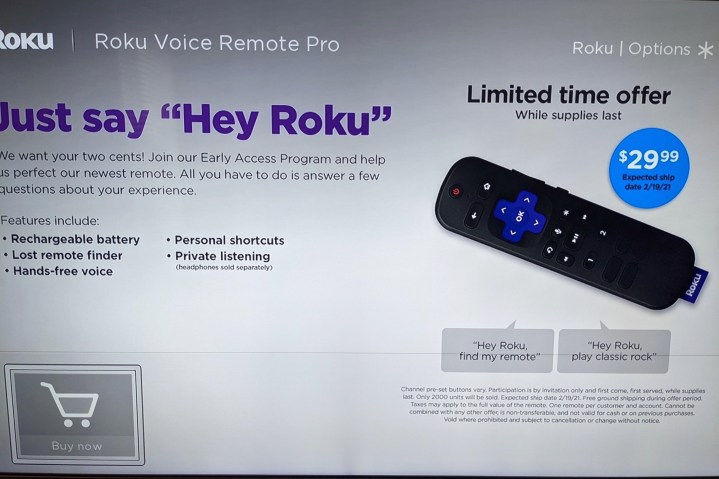Evidence for a possible Roku Voice Remote Pro posted to Reddit