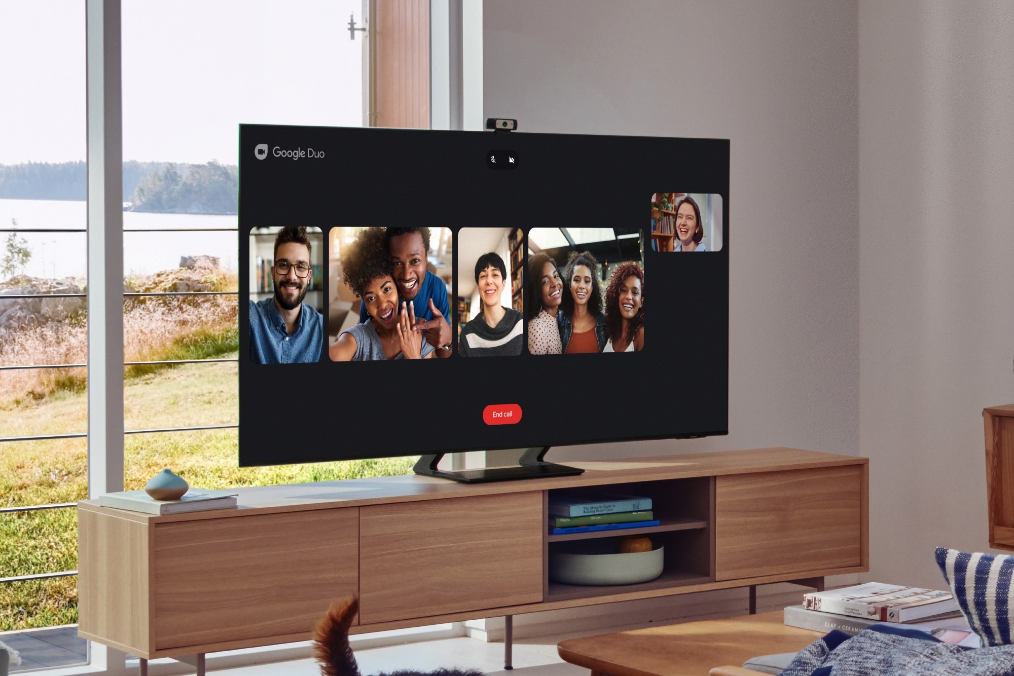2021 Samsung 4K Neo QLED TV com Google Duo
