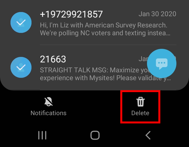 how to delete and recover your text messages in android samsung multiple