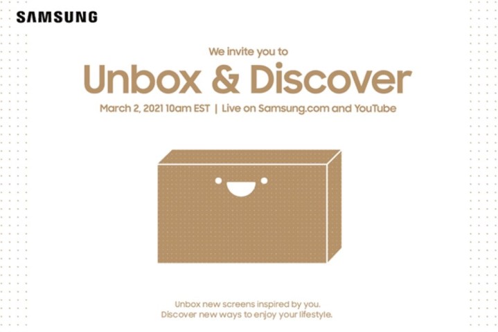 Samsung Unbox and Discover Event invitation