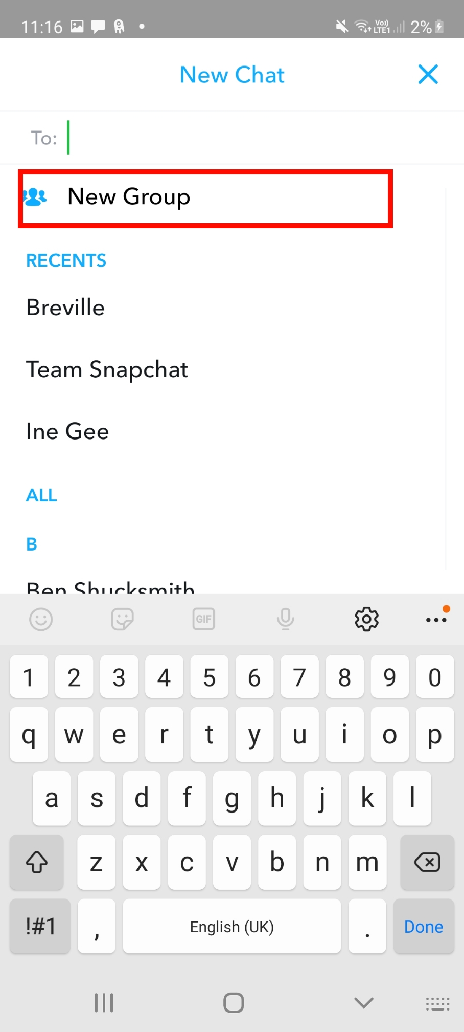 Chat snapchat group Do Groups