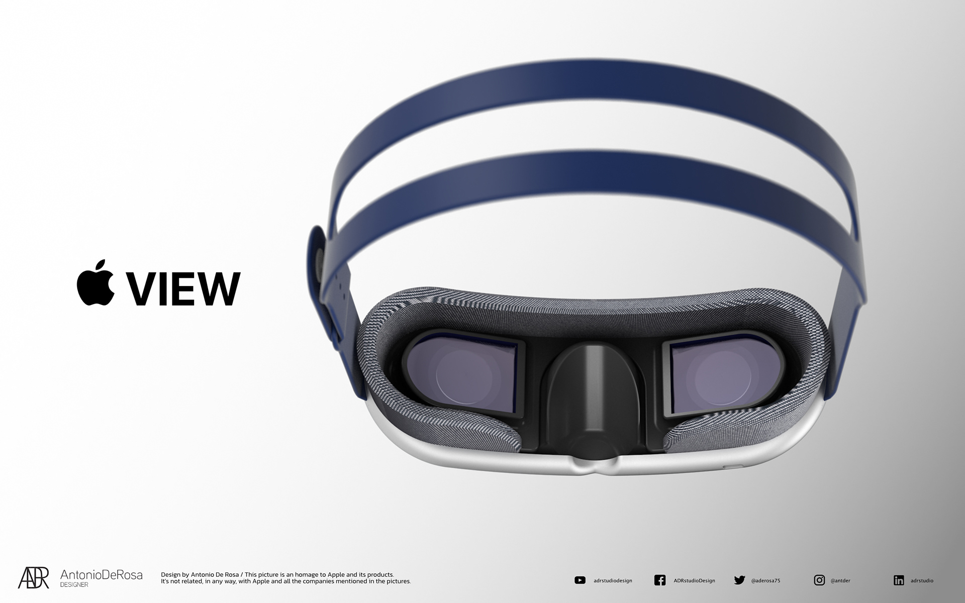 Apple VR Headset Concept by Antonio De Rosa.