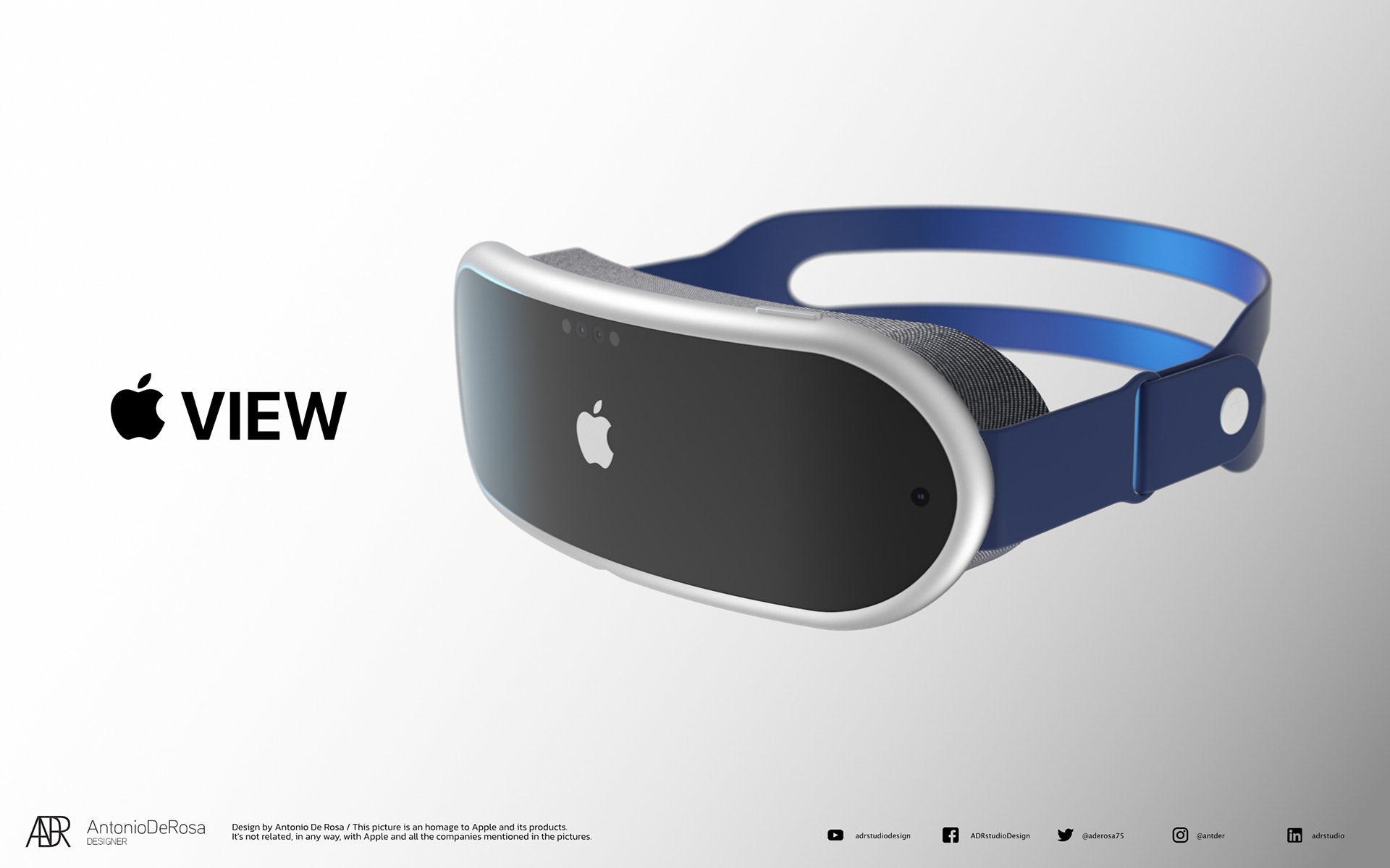 Apple VR Headset Concept by Antonio De Rosa.