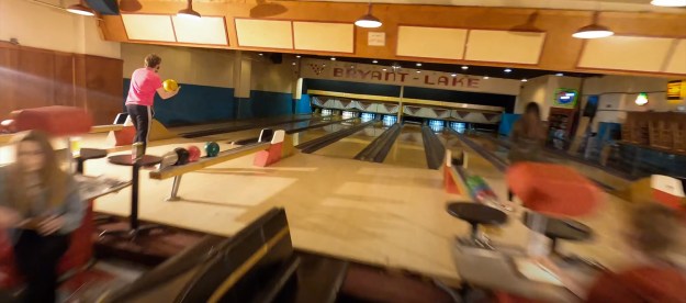 fpv drone bowling alley