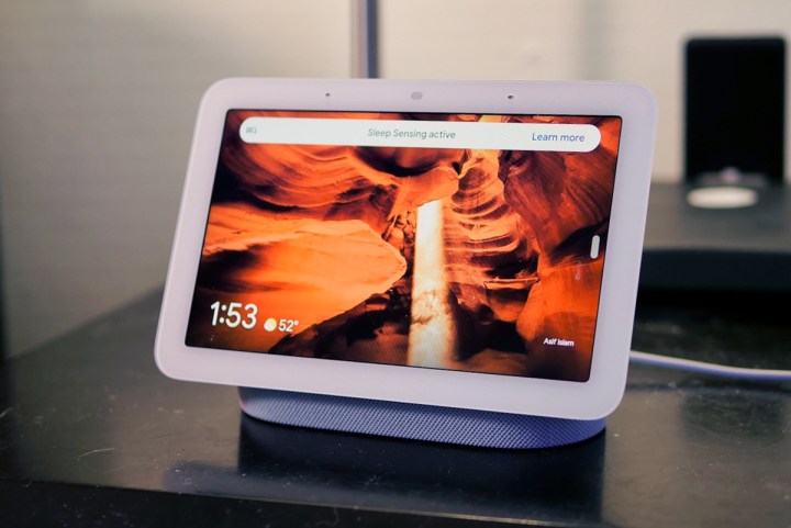 google nest hub 2nd gen review on table