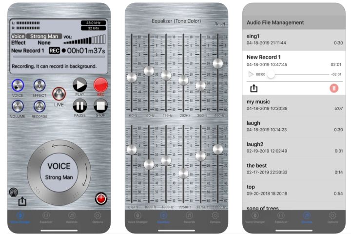 Live Voice Changer - Application Prankcall pour les captures d'écran iOS.