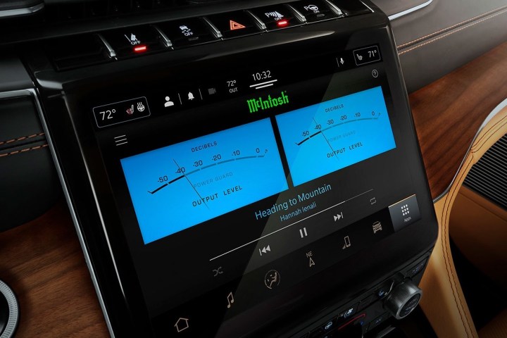 McIntosh in-car audio system inside the 2022 Jeep Grand Wagoneer