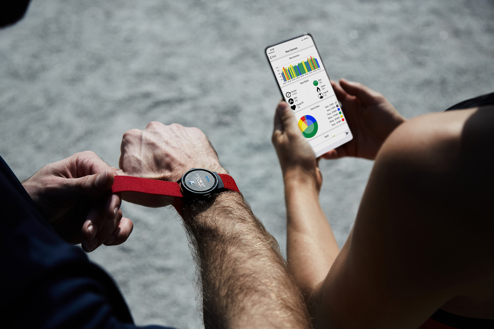 Myzone's MZ-Switch can be Worn on Your Wrist, Arm, or Chest