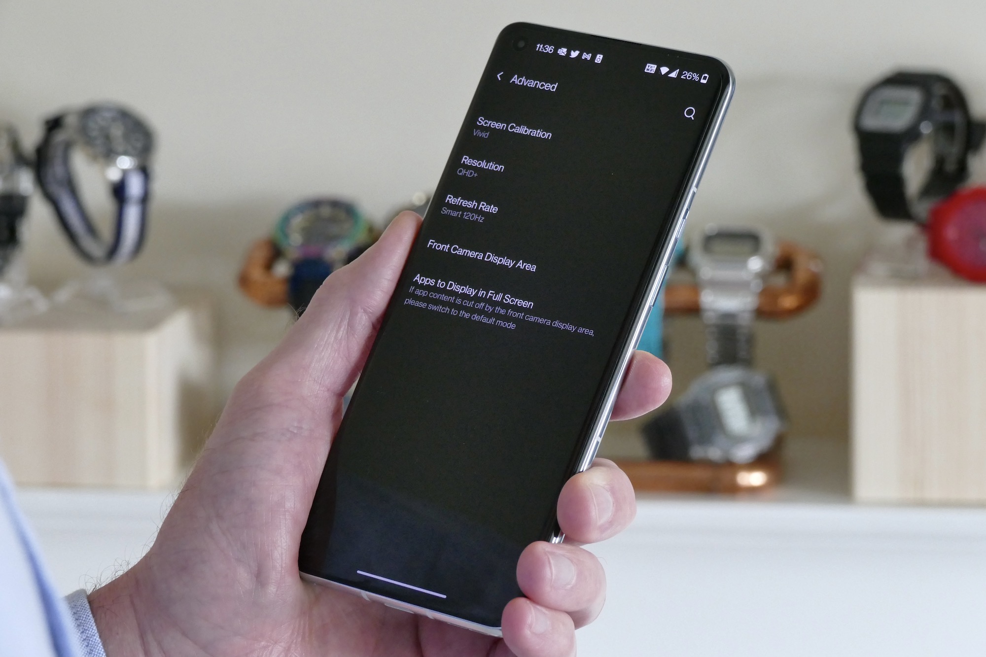 oneplus 9 pro review screen settings