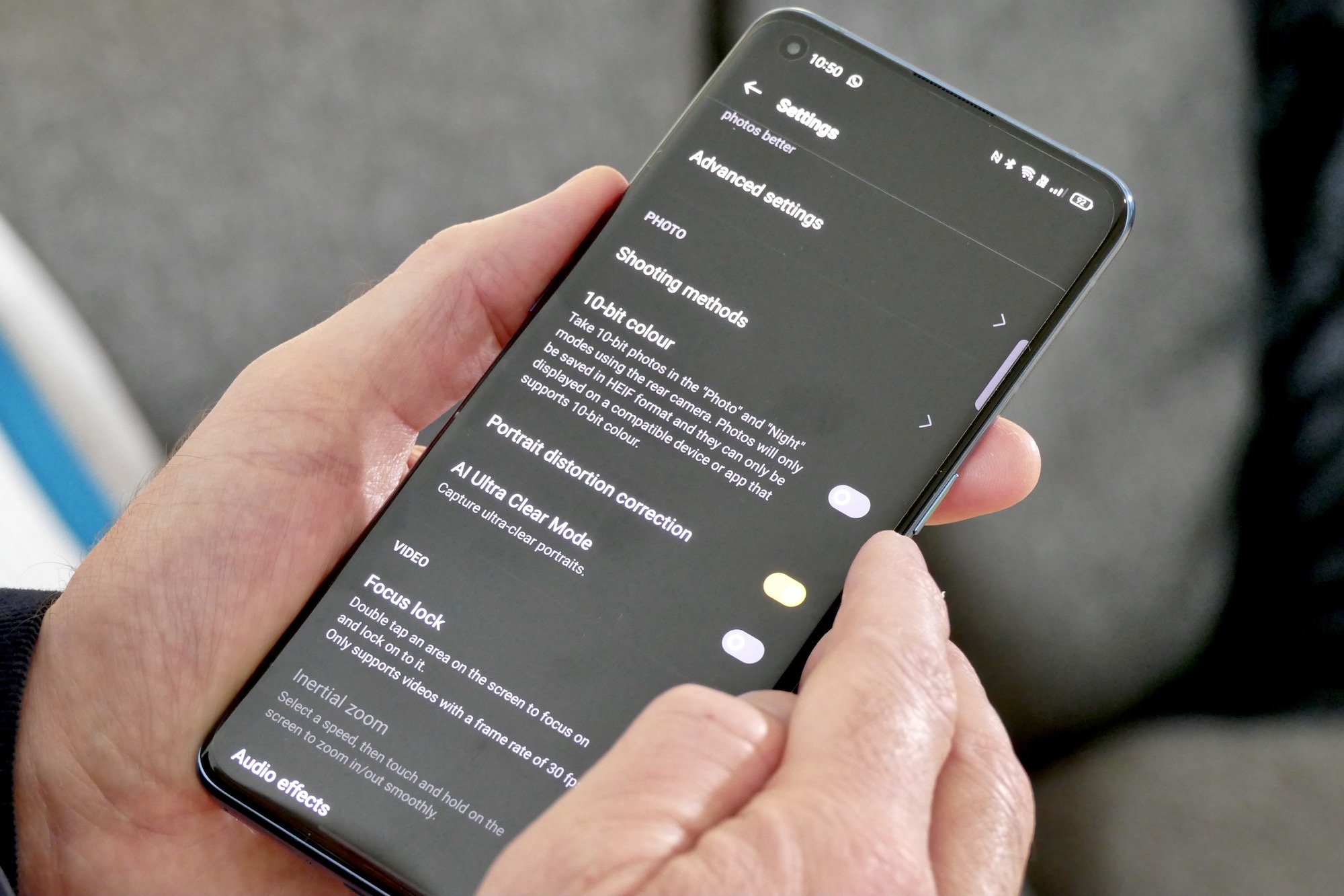 oppo find x3 pro review 10 bit setting