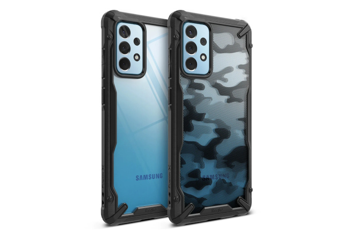 The back of two Ringke Fusion-X cases, in different styles.