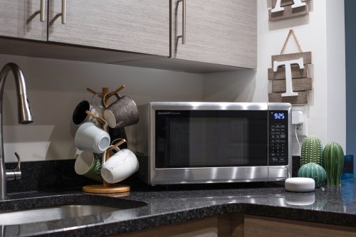 sharp smart countertop microwave alexa lifestyle