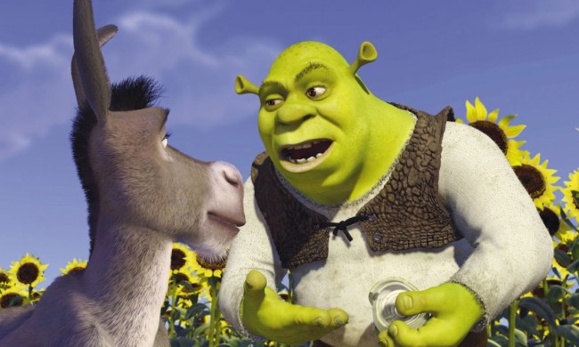 Shrek talks down to Donkey in Shrek.