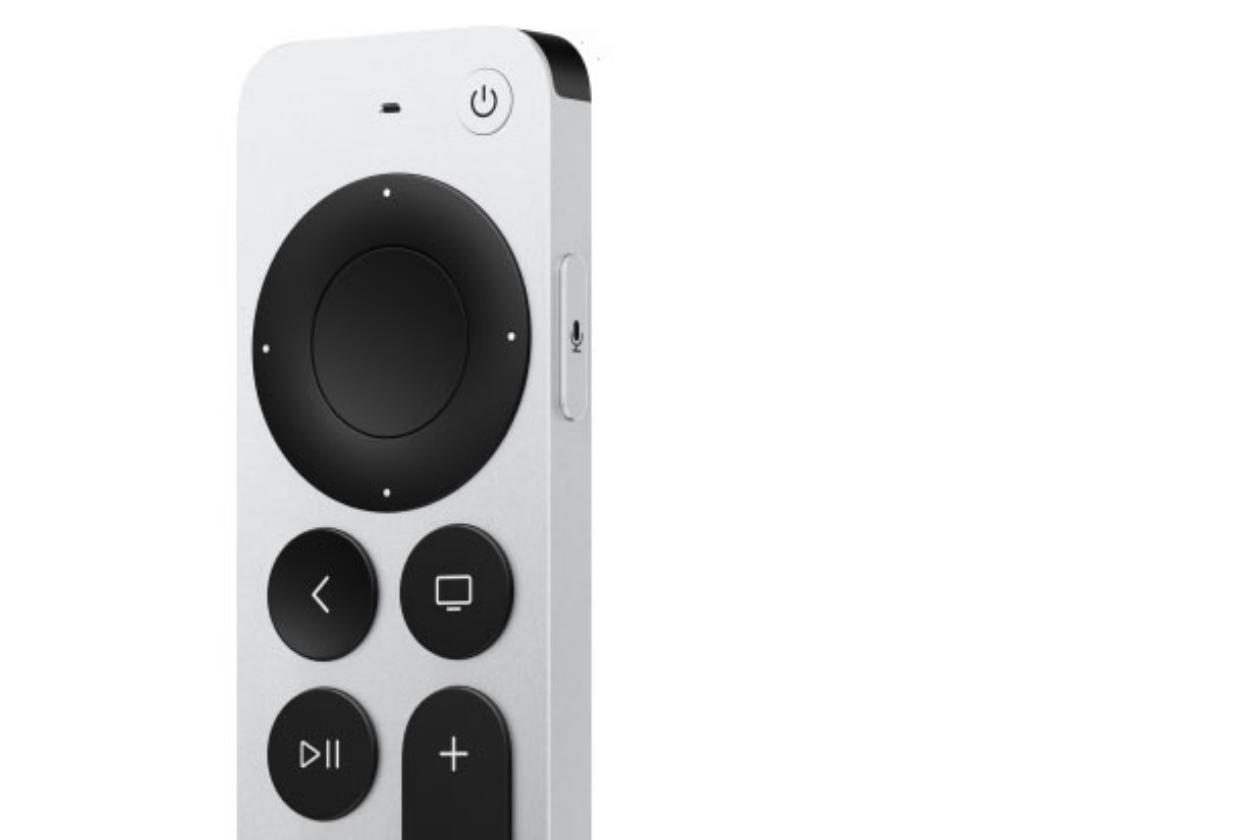Apple TV 4K new Siri remote side view