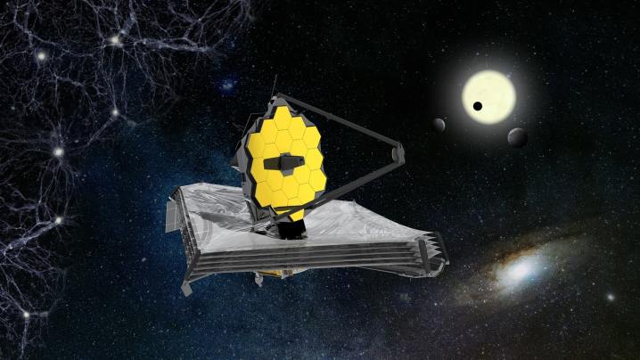 Artist's impression of the James Webb Space Telescope