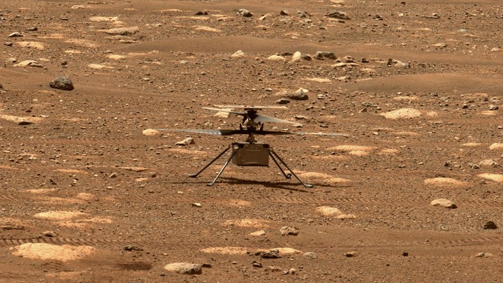 NASA’s Ingenuity helicopter unlocked its rotor blades, allowing them to spin freely, on April 7, 2021, the 47th Martian day, or sol, of the mission.