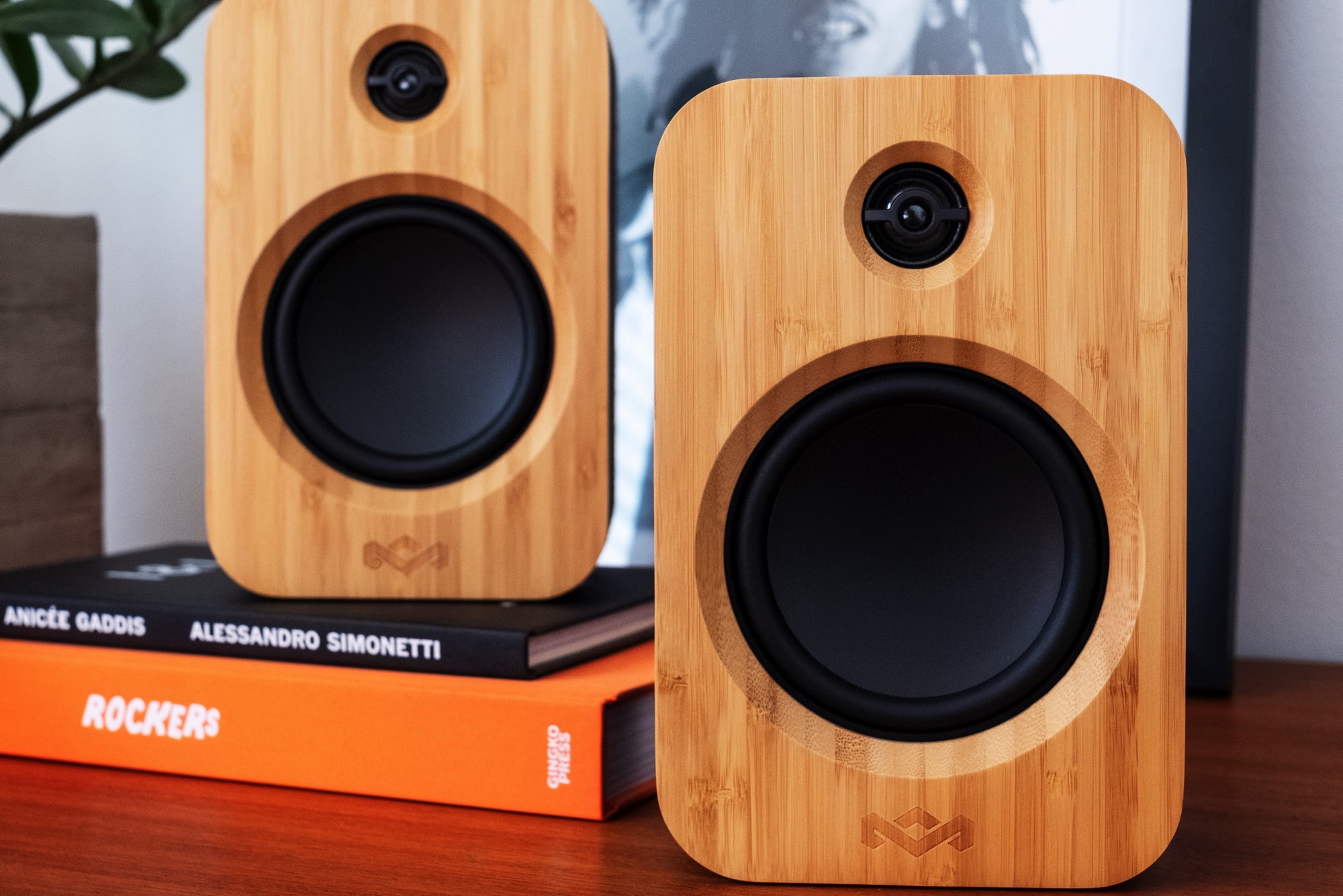 Eco-Minded Wireless Bookshelf Speakers 