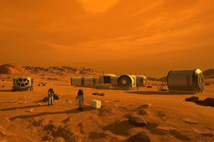 humanos en Marte concepto nasa