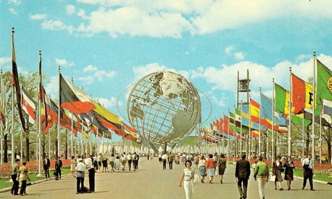 New York World's Fair — Unisphere & Flag Display