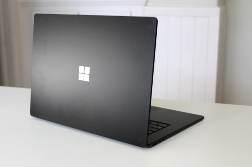 The back portion of the Microsoft Surface Laptop 4.