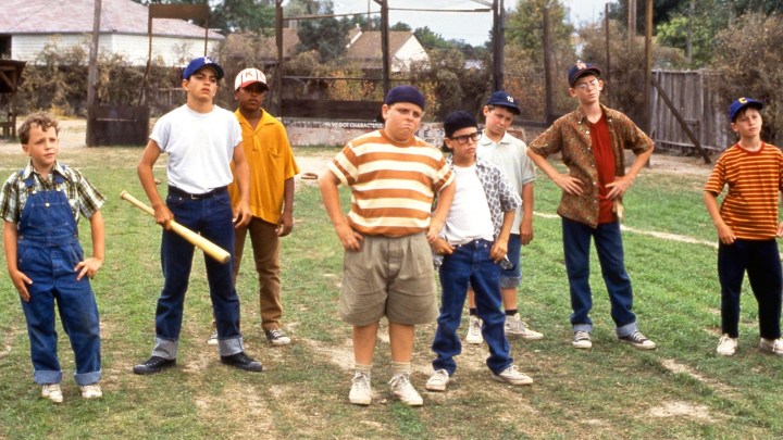 O elenco do filme, "The Sandlot".