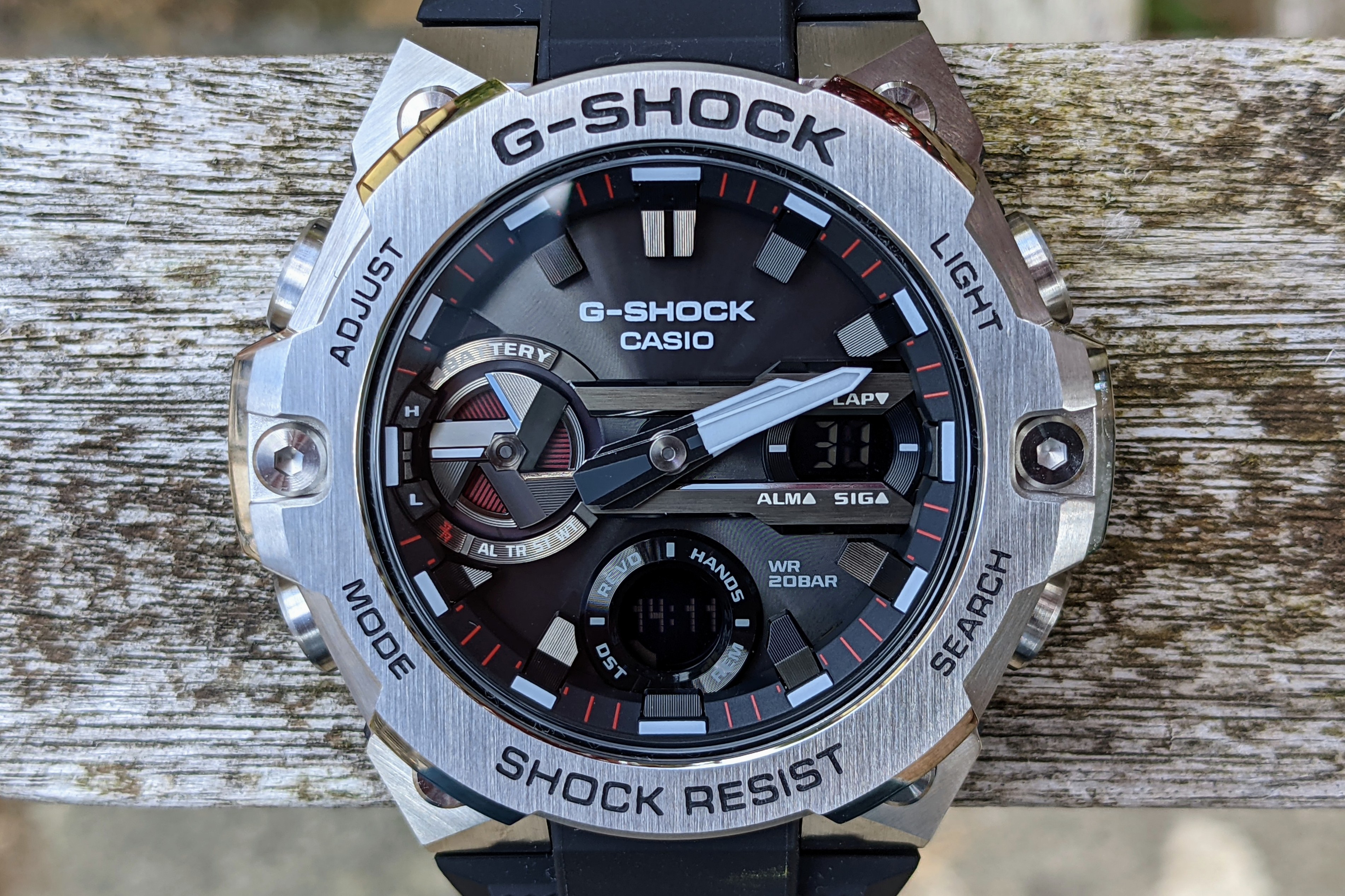 casio g shock steel gst b400 hands on features price photos release date dial close
