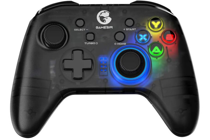 GameSir T4 Pro Wireless Controller for Android showing light-up buttons.