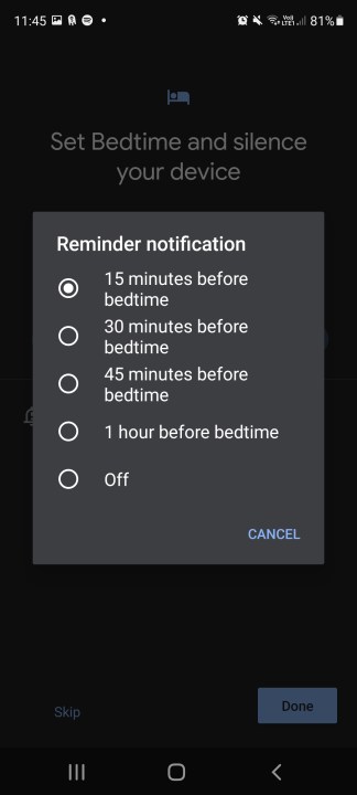 come usare la modalità di andare a dormire di Android google clock set 11 screenshot 02