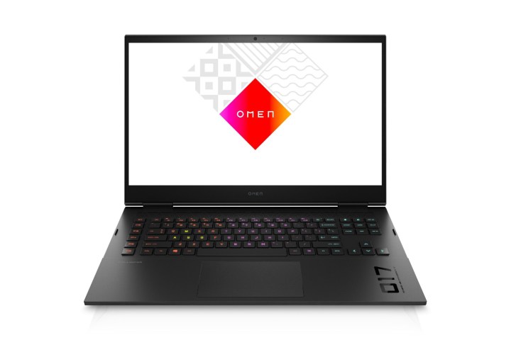 HP Omen 17-inch gaming laptop on a white background.