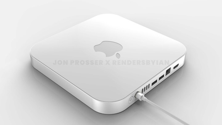 A leaked image of the upcoming M1X Mac Mini.