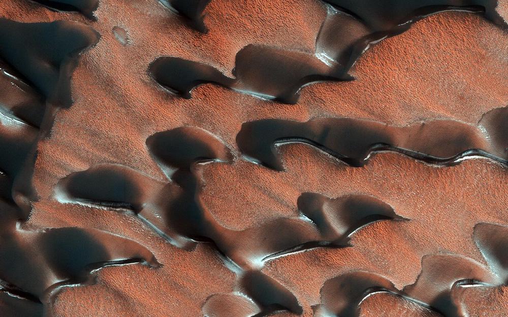 Mars sand dunes.