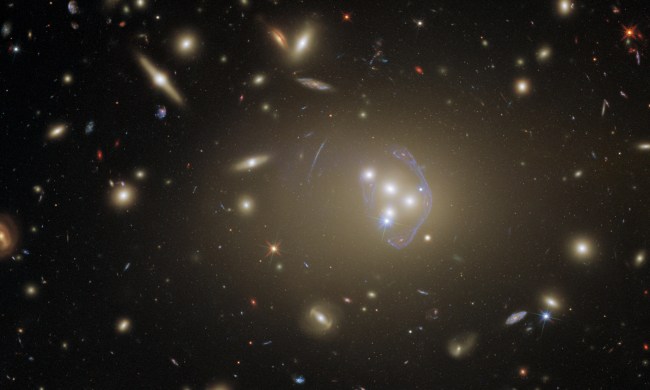 This detailed image features Abell 3827, a galaxy cluster that offers a wealth of exciting possibilities for study. Hubble observed it in order to study dark matter, which is one of the greatest puzzles cosmologists face today.