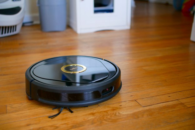 Trifo Lucy Robot Vacuum on hard wood