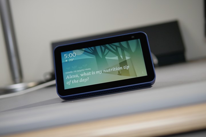 Side view of the Amazon Echo Show 5 (2nd Gen 2021).