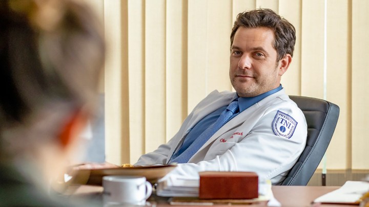 Joshua Jackson as Dr. Christopher Duntsch in Peacock's Dr. Death.