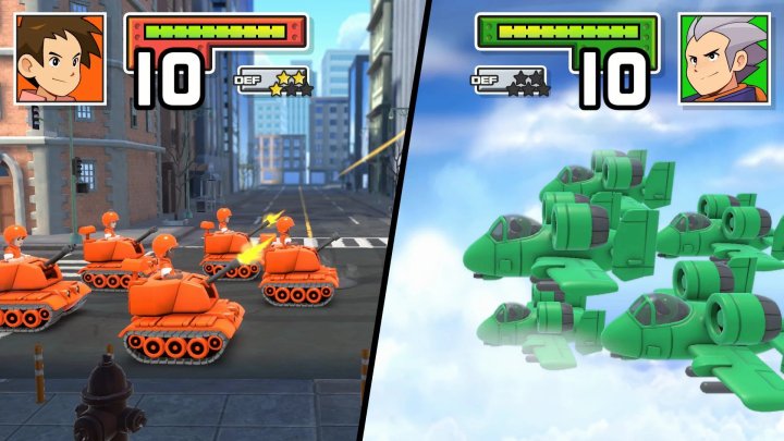 The updated visuals of Advance Wars 1 + 2: Re-Boot Camp.