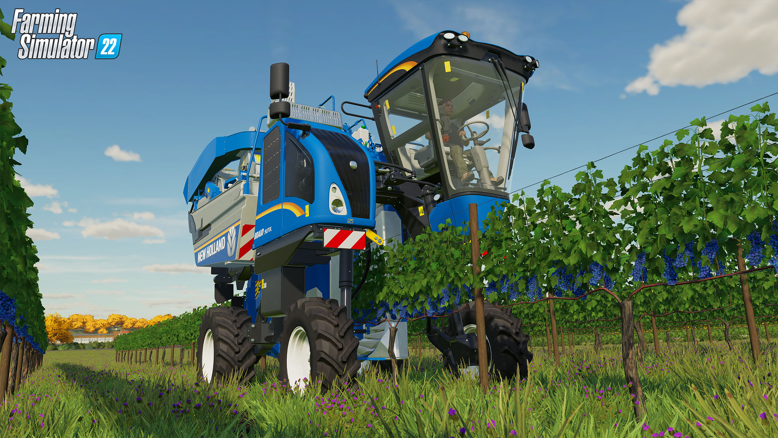 Farming Simulator 22 máquina de uva.