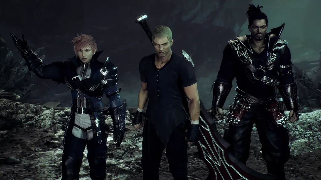 Jack Garland con los Guerreros de la Luz en Final Fantasy Origin.