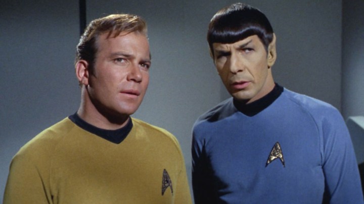 William Shatner and Leonard Nimoy in Star Trek: The Original Series
