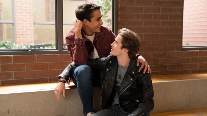 Victor and Benji at school in Love, Victor on Hulu