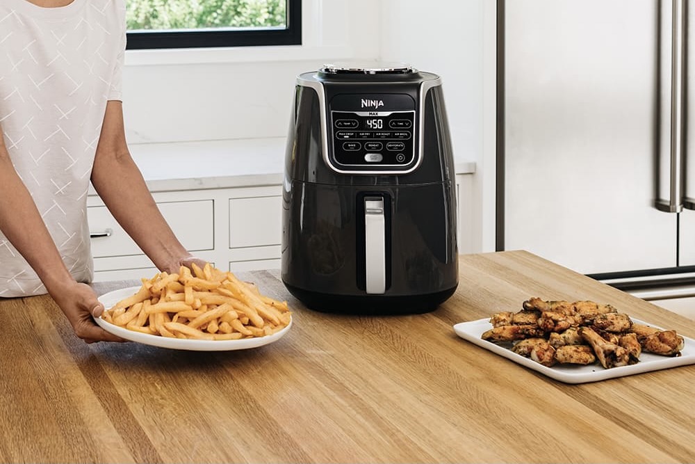 FOODI® 2-BASKET AIR FRYER, Meet the first air fryer with two independent  cooking baskets., By Ninja Kitchen