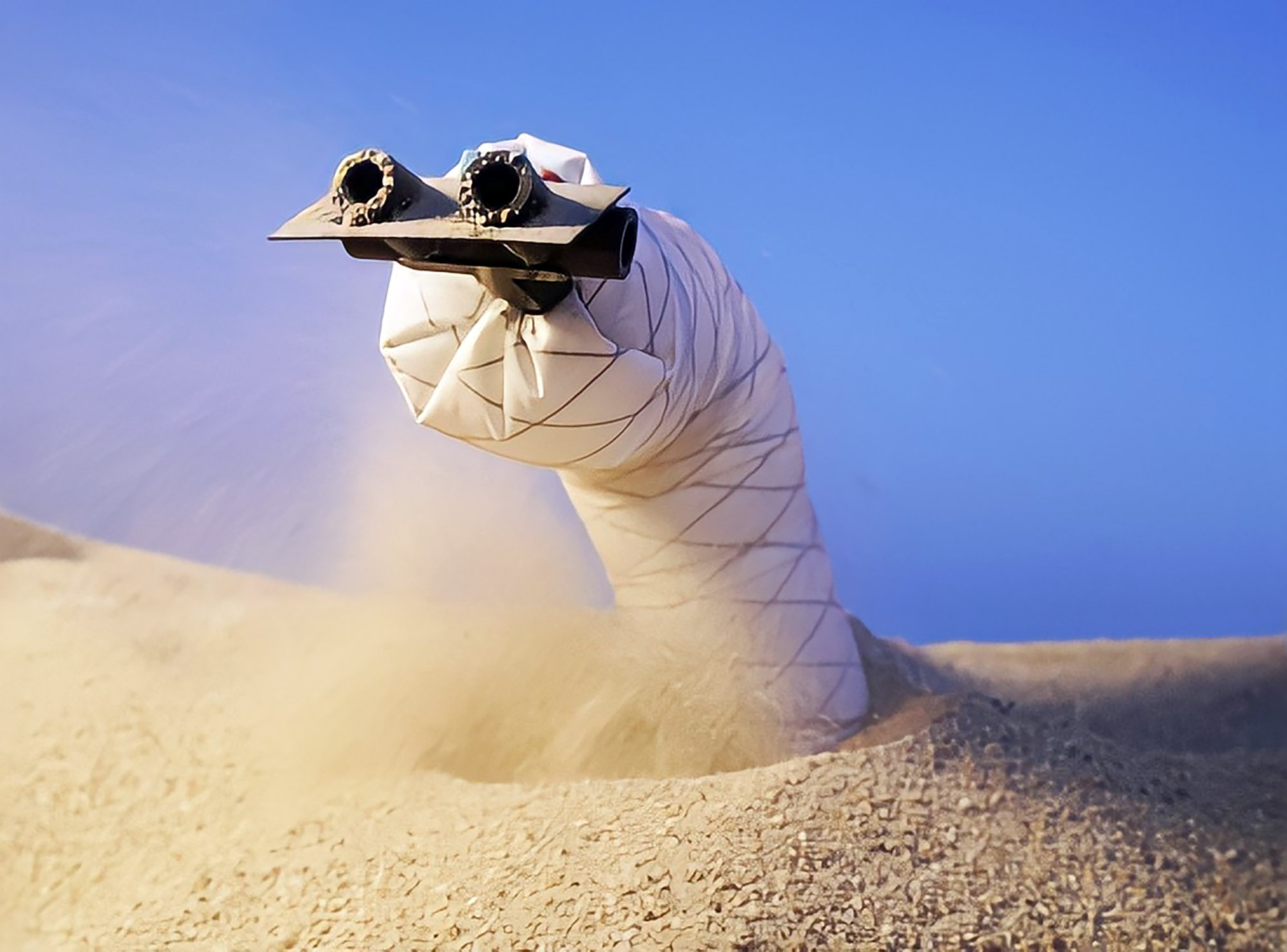 Terminator Meets Tremors: This Robo-Worm Swims Through Sand