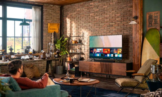 The Samsung 70-inch Class 7 Series 4K TV in a living room.